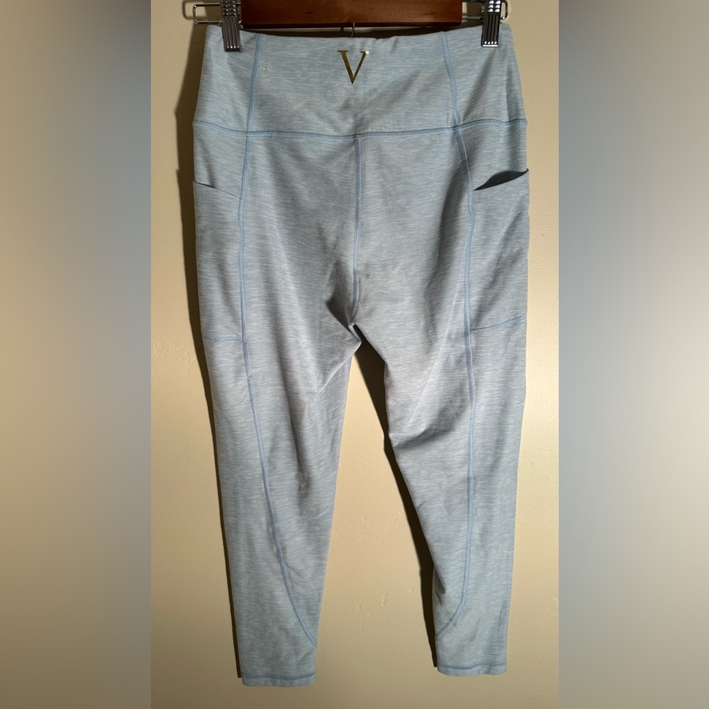 Victoria's Secret Light Blue Leggings - Size 8 24” Inseam - Picture 4 of 8